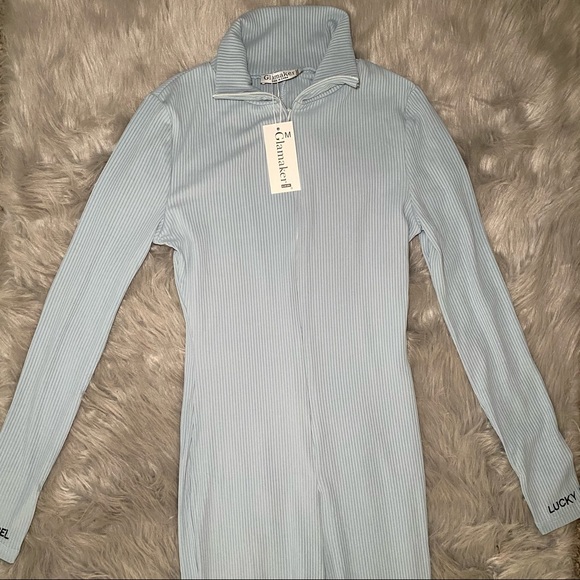 Long Sleeve Letter Graphic Jumpsuit - Picture 5 of 9